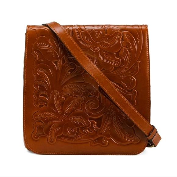 Patricia Nash Tooled Leather Florence Granada Crossbody - Picture 2 of 6